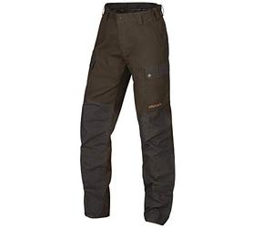 Härkila Pantalones de caza impermeables para hombre Asmund - Pantalones de caza para cazadores - Pantalones silenciosos de caza de piros con tratamiento de cera - Color: Marrón, talla: 58