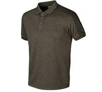 Härkila Tech Polo | Ropa de caza profesional y accesorios de caza para hombre y mujer | Calidad escandinava Made to Last |, marrón, XL