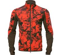 Härkila | Wildboar Pro camo fleece jacket | Ropa y Equipamiento de Caza Profesional | Calidad Escandinava Duradera | AXIS MSP®Wildboar orange/Shadow brown, XXL