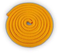 HAEST Cuerda de saltar para niños y adultos | Longitud 2,10 m | Amarillo | Peso 88 g | Ideal para deporte escolar y clubes deportivos | Robusta y adaptable