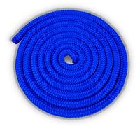 HAEST Cuerda de saltar para niños y adultos | Longitud 2,40 m | Azul | Peso 100 g | Ideal para deporte escolar y clubes deportivos | Robusta y adaptable