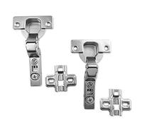 HAFELE 110 Degree Interior Stop Pot Hinge Standard Hinges with Automatic Closing Soft Close Automatic Hinge Integrated Damping Hinges Kitchen Cabinet Wardrobe Cabinet Door Furniture Set of 2