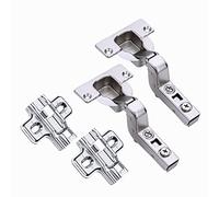 HAFELE 95 Grado Fuerte Arremetida Bisagras 40mm Automática para Puerta Gruesa y Pesada con Amortiguación Bisagra Mecanismo de Suave Cierre para Puertas de Empotrado Mueble Armario de Cocina Juego de 2