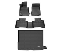 HAFIDI® Set de Alfombrillas y Cubierta de Maletero Compatible con Mercedes-Benz GLC, GLC 250, GLC 300 y GLC 350e 2016-2022 (no cupé), Set Completo Antideslizante de TPE para Todo Clima, Negro