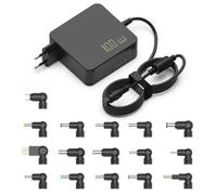 Hafiuege 100W Universal Cargador Portátil con 16 Conectores Incluido USB C | Compatible con Lenovo HP ASUS Dell Acer Samsung Fuente de alimentación