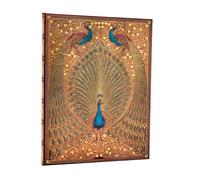 Hafiz’s Peacocks (Sangorski & Sutcliffe) Ultra Unlined Hardcover Journal (Elastic Band Closure)