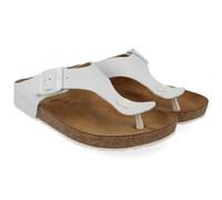 HAFLINGER Bio Memphis Sandalias Chanclas Unisex Cuero, Blanco, 40 EU