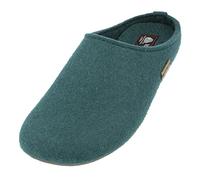 HAFLINGER Everest Fundus - Pantuflas de fieltro con diseño sencillo, Pino verde, 36 EU