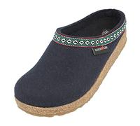 HAFLINGER Grizzly Franzl Zapatilla de Fieltro Zueco Azul Medio, talla 45