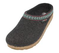 HAFLINGER Grizzly Franzl Zueco de fieltro Grafito, talla 43