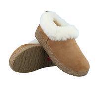 HAFLINGER Iceland - Pantuflas de fieltro, marrón, 41 EU