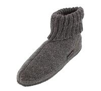 HAFLINGER Karl zapatilla de fieltro con cuello zapatilla antracita, talla 36