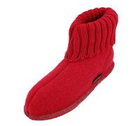 HAFLINGER Karl zapatilla de fieltro con cuello zapatilla rubí, talla 39