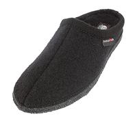HAFLINGER Pantuflas de ballena Pantuflas de fieltro de lana de Alaska Negro, Talla 45