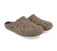 HAFLINGER Pantuflas de Tela para Mujer Everest Api 484016, Talla:37 EU, Color:Marrón