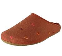 HAFLINGER Pantuflas de Tela para Mujer Everest Farfalline 484014, Talla:38 EU, Color:Naranja