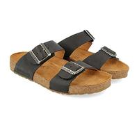 HAFLINGER Sandalia de cuero orgánico Andrea, Country Black 1688, 39 EU