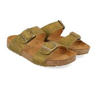 HAFLINGER Sandalia de cuero orgánico Andrea, Country Oliv 1659, 39 EU