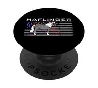 Haflinger The Avelignese Horse Bandera Estadounidense PopSockets PopGrip Adhesivo