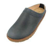 HAFLINGER Travel-Cassic - Zueco elegante de piel, suela de goma y plantilla de látex de corcho, Bali, 45 EU