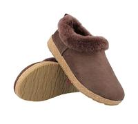 HAFLINGER Zapatilla de fieltro Iceland de piel de cordero, café, 38 EU