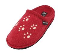 HAFLINGER Zapatillas de casa de Fieltro Flair Fido 313105, Talla:41 EU, Color:Rojo
