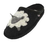 HAFLINGER Zapatillas de casa de Fieltro Lamby 313101, Talla:39 EU, Color:Negro
