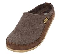 HAFLINGER Zapatillas de casa de Fieltro Unisex Blizzard Skane 718025, Talla:38 EU, Color:Marrón