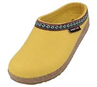 HAFLINGER Zapatillas de casa de Fieltro Unisex Grizzly Franzl 711001, Talla:41 EU, Color:Amarillo