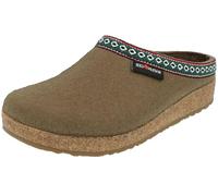 HAFLINGER Zapatillas de casa de Fieltro Unisex Grizzly Franzl 711001, Talla:43 EU, Color:Verde