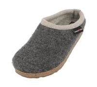HAFLINGER Zapatillas de casa de Fieltro Unisex Grizzly Panda 721004, Talla:43 EU, Color:Gris