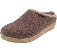 HAFLINGER Zapatillas de casa de Fieltro Unisex Grizzly Panda 721004, Talla:45 EU, Color:Marrón