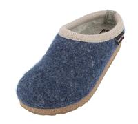 HAFLINGER Zapatillas de casa de Fieltro Unisex Grizzly Panda 721004, Talla:46 EU, Color:Azul