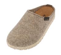 HAFLINGER Zapatillas de casa de Fieltro Unisex Manhattan Clog 391001, Talla:39 EU, Color:Beige
