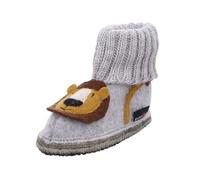 HAFLINGER Zapato de cabaña Leo, gris piedra jaspeada, 30 EU