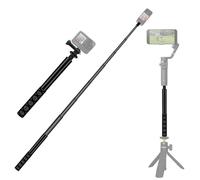 HAFOKO 150 cm/59" Invisible Selfie Palo Compatible con Insta360 X5-X,Extensión Pértiga Compatible con dji Osmo 360 Acción Cámara,Portátil Extensible Monopié Compatible con dji Osmo 7/6/5/4/3