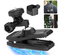 HAFOKO OSMO Pocket 3 Magnético Mochila Clip Montura 360° Rotación Hombro Correa Soporte Compatible para dji OSMO Pocket 3 Accesorios/GoPro Hero 13/12/11/10/9/8/7/6/5/Insta 360 X4 X3 X2 X One RS R GO3