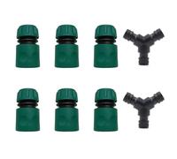HAFRILY Juego de 8 acopladores Gardena para conector de manguera Gardena de 1/2 pulgadas y pieza universal en Y Quick Connect Triage para conector de manguera de jardín (1/2 pulgadas y pieza en Y)