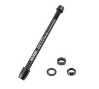 HAFRILY Rodillo de entrenamiento para bicicleta, eje insertable M12 x 1,5, 160 hasta 172 mm, aleación de aluminio, adaptador para bicicleta de entrenamiento de ruedas de interior, bicicleta de