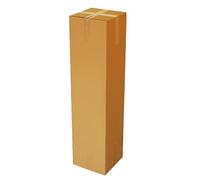 HaGa® Caja de cartón plegable para envío, material de embalaje, 30 cm x 30 cm x 120 cm, 5 unidades