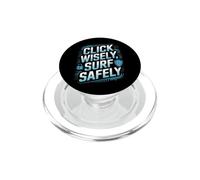 Haga Clic en Wisely Navegue de Forma Segura Servicio de Asistencia de TI de ciber PopSockets PopGrip para MagSafe