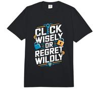 Haga Clic en Wisely Seguridad informática Ciber Comfort Colors Adult Heavyweight T-Shirt