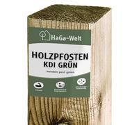 HaGa Postes de madera de 7 x 7 cm | 150 cm de altura | 10 unidades - para construcción de vallas, madera de pino impregnada a presión - ideal como valla de jardín o valla para perros