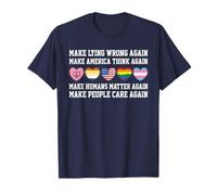 Haga que mentir mal otra vez declaración política audaz sea progresiva Camiseta