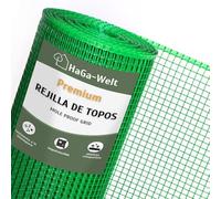 HaGa Rejilla para topos de 1,2 m de ancho de plástico en verde para ahuyentar topos en el jardín, respetuoso con los animales, ahuyentador de topos (se vende por metro)