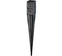 HaGa® Soporte para postes de madera 7 x 7 cm - 10 unidades. Soporte para postes