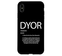 Haga su Propia definición de investigación Cita Divertida de Noticias criptográficas BTC Carcasa para iPhone XS MAX