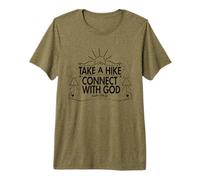Haga una Caminata y conéctese con Dios impresión de Naturaleza Espiritual Camiseta Premium