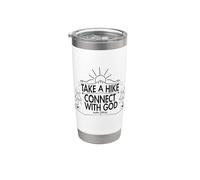 Haga una caminata y conéctese con Dios impresión de naturaleza espiritual Vaso térmico de acero inoxidable de doble pared