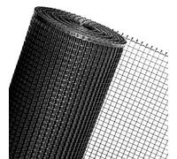 HaGa® Valla de plástico de 10 m de altura de 0,6 m de altura, color negro, compatible con plantas, resistente a la putrefacción, protección UV